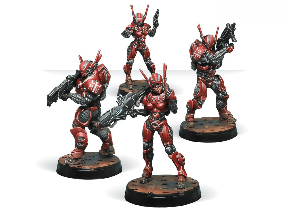 30mm Demon Fantasy Chess Set, 5 Figures, Resin Model Figure Kit, Fantasy Theme, Unassembled and Unpainted