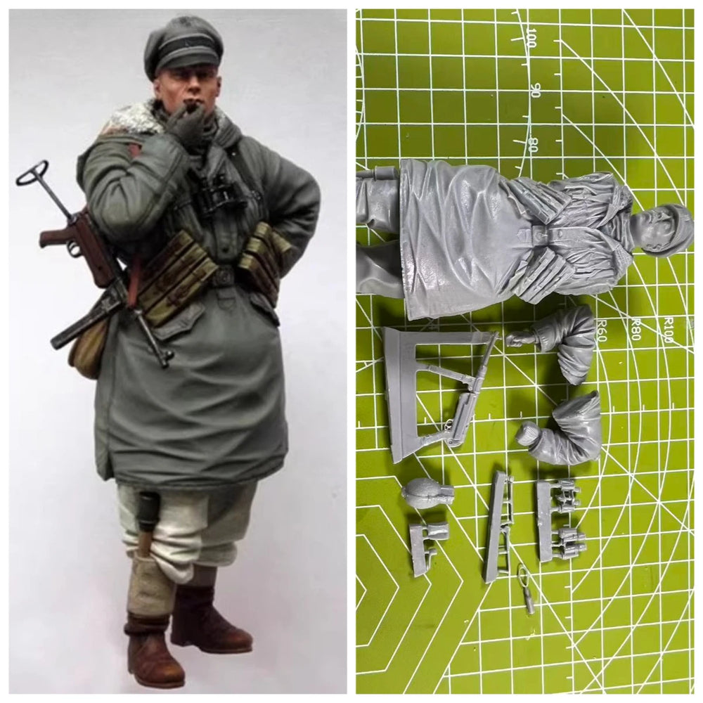1/16 Modern Tactical Soldier Commander, Resin Model Figure Kit, Unassembled and Unpainted