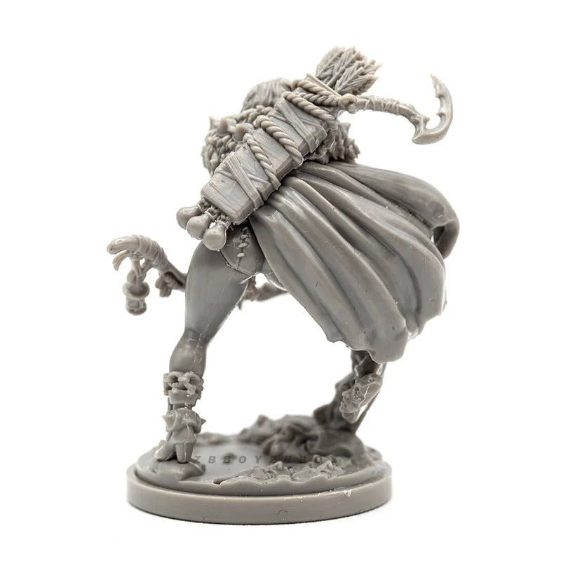 38mm Dark Fantasy Female Warrior, Resin Model Figure Kit, Fantasy Theme, Unassembled and Unpainted