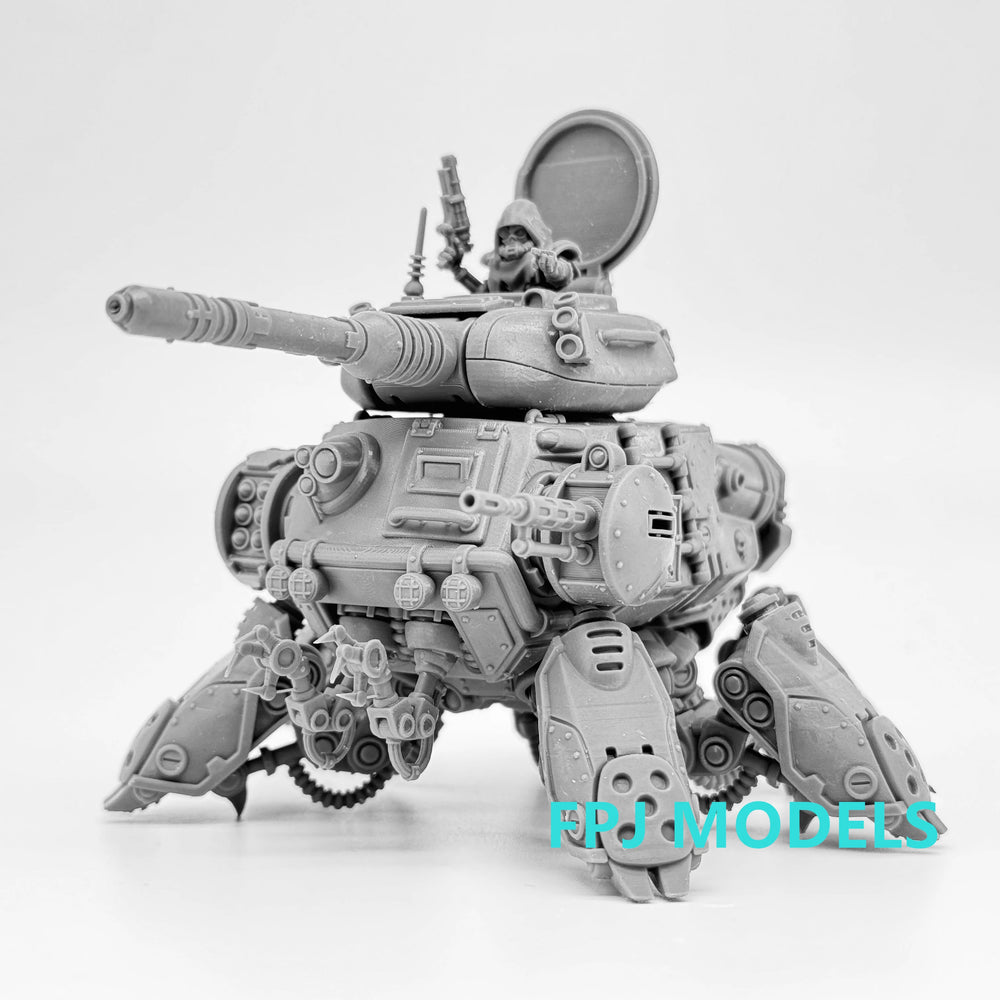 28mm Grimdark Scavenger Tank, Resin Model Vehicle Kit, Sci-Fi Theme, Unassembled and Unpainted