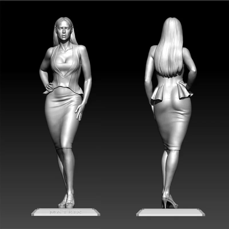 75mm Film Actress, Resin Model Figure Kit, Unassembled and Unpainted
