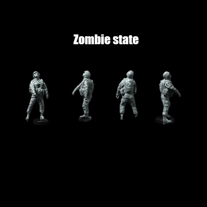 1/35 Modern Zombie Soldier, Resin Model Figure Kit, Unassembled and Unpainted