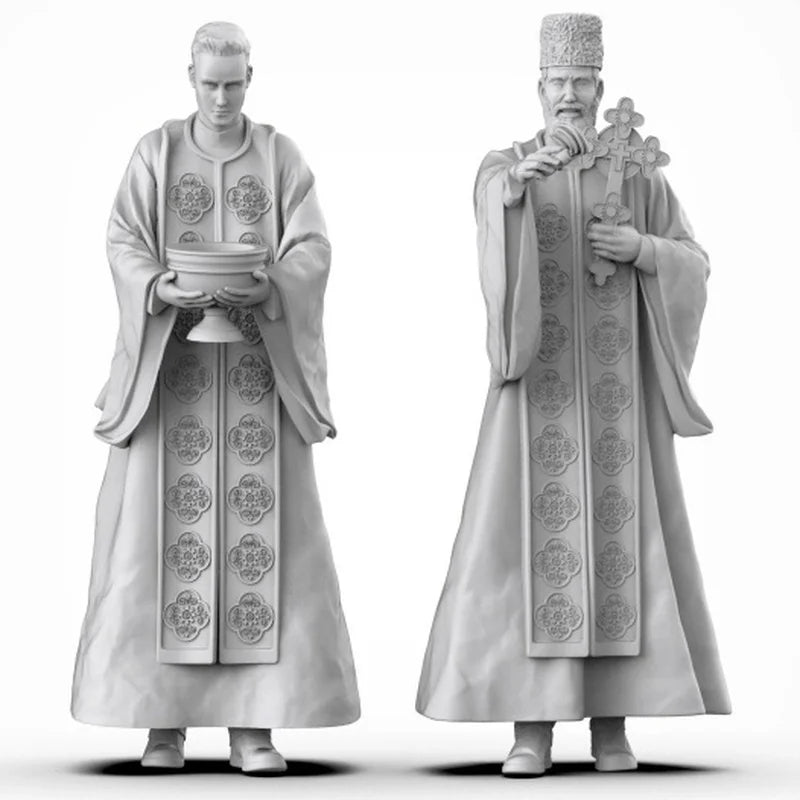 1/35 Russian Orthodox Priest, Resin Model Figure Kit, Mythology Theme, Unassembled and Unpainted