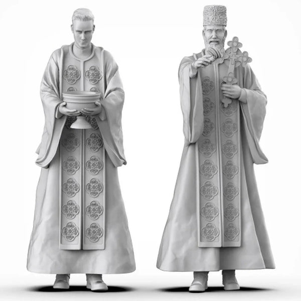 1/35 Russian Orthodox Priest, Resin Model Figure Kit, Mythology Theme, Unassembled and Unpainted