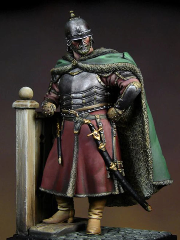 1/32 Medieval Russian Commander, Resin Model Figure Kit, Unassembled and Unpainted