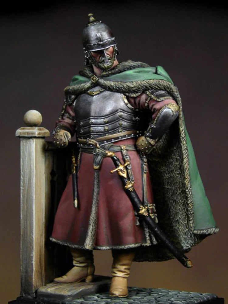 1/32 Medieval Russian Commander, Resin Model Figure Kit, Unassembled and Unpainted