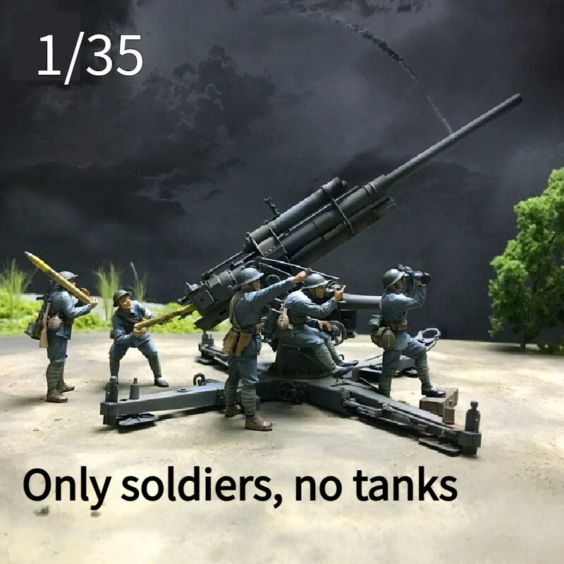 1/35 Modern Chinese Soldiers, 5 Figures, Resin Model Figure Kit, Unassembled and Unpainted