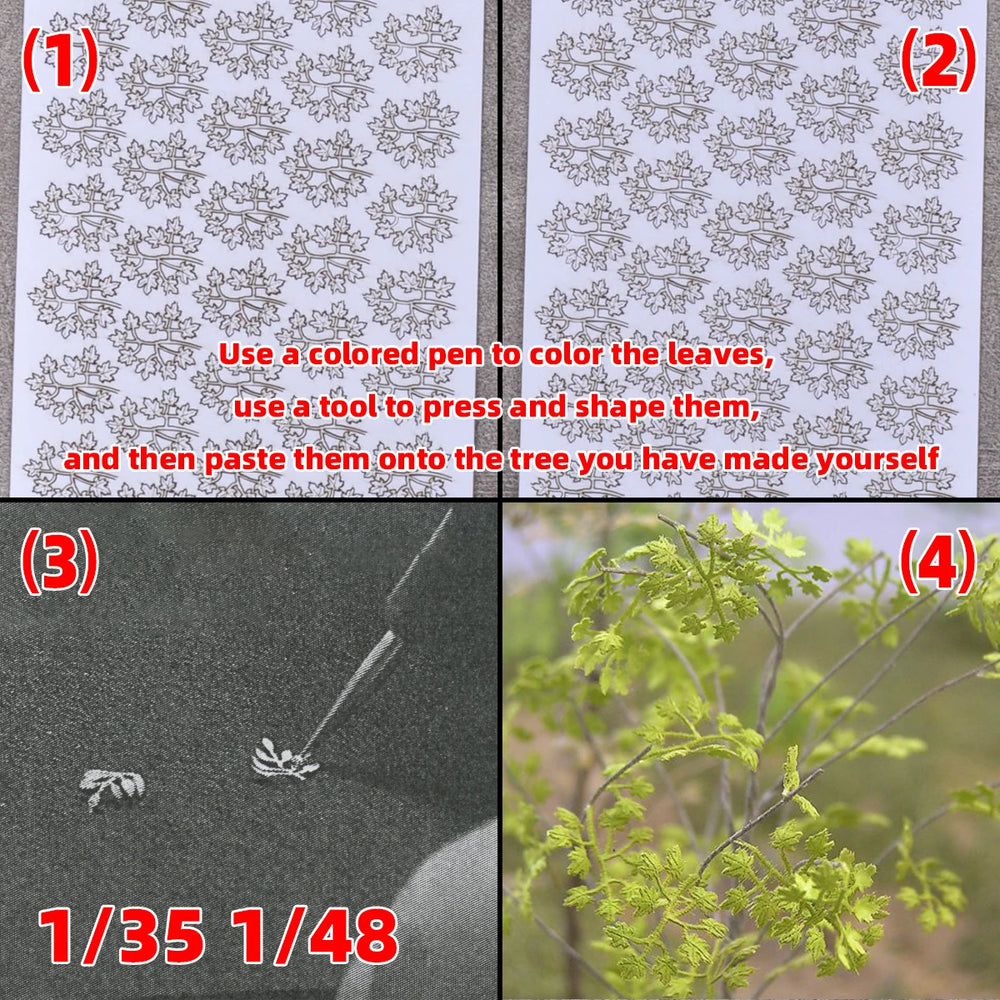 1/32 Trees, Resin Model Terrain Kit, Historical Theme, Unpainted