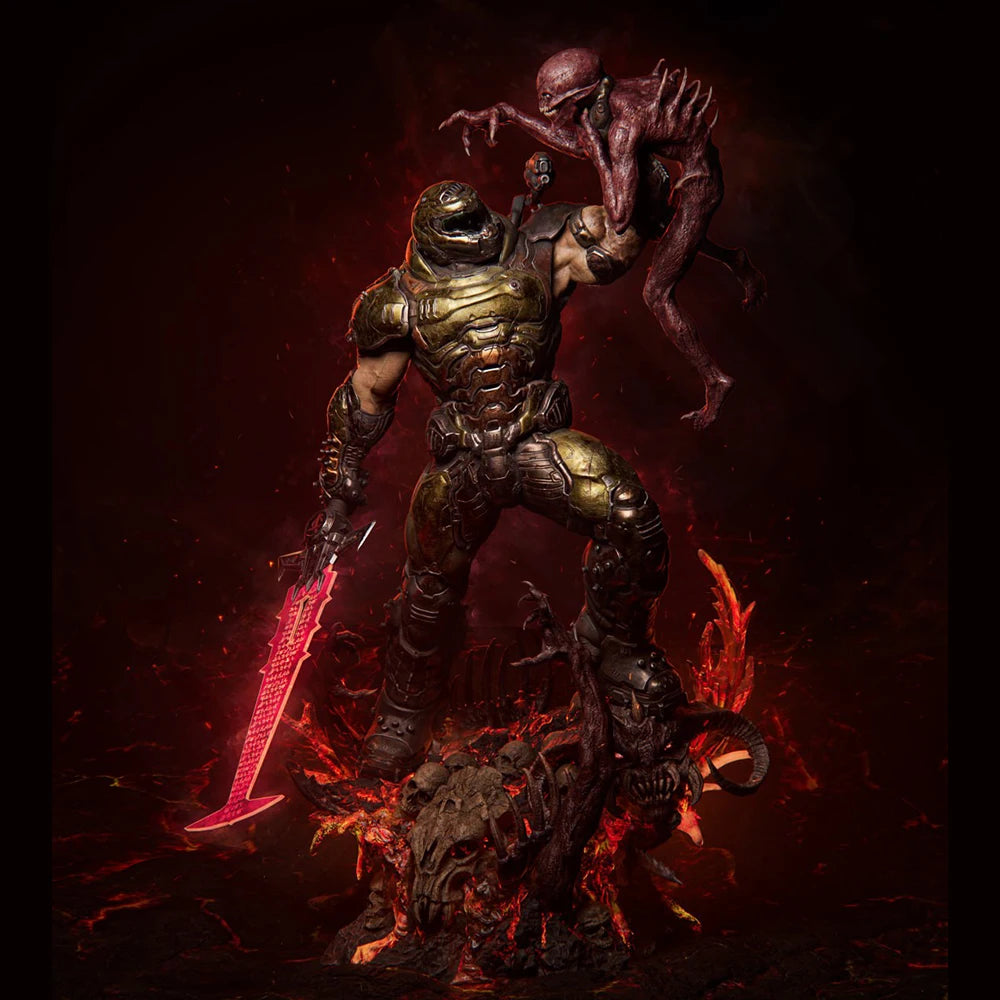 Demonic Warriors, 2 Figures, Resin Model Figure Kit, Fantasy Theme, Unassembled and Unpainted