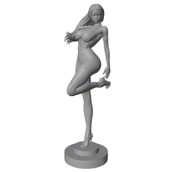 75mm Pin-up Woman, Resin Model Figure Kit, Unassembled and Unpainted