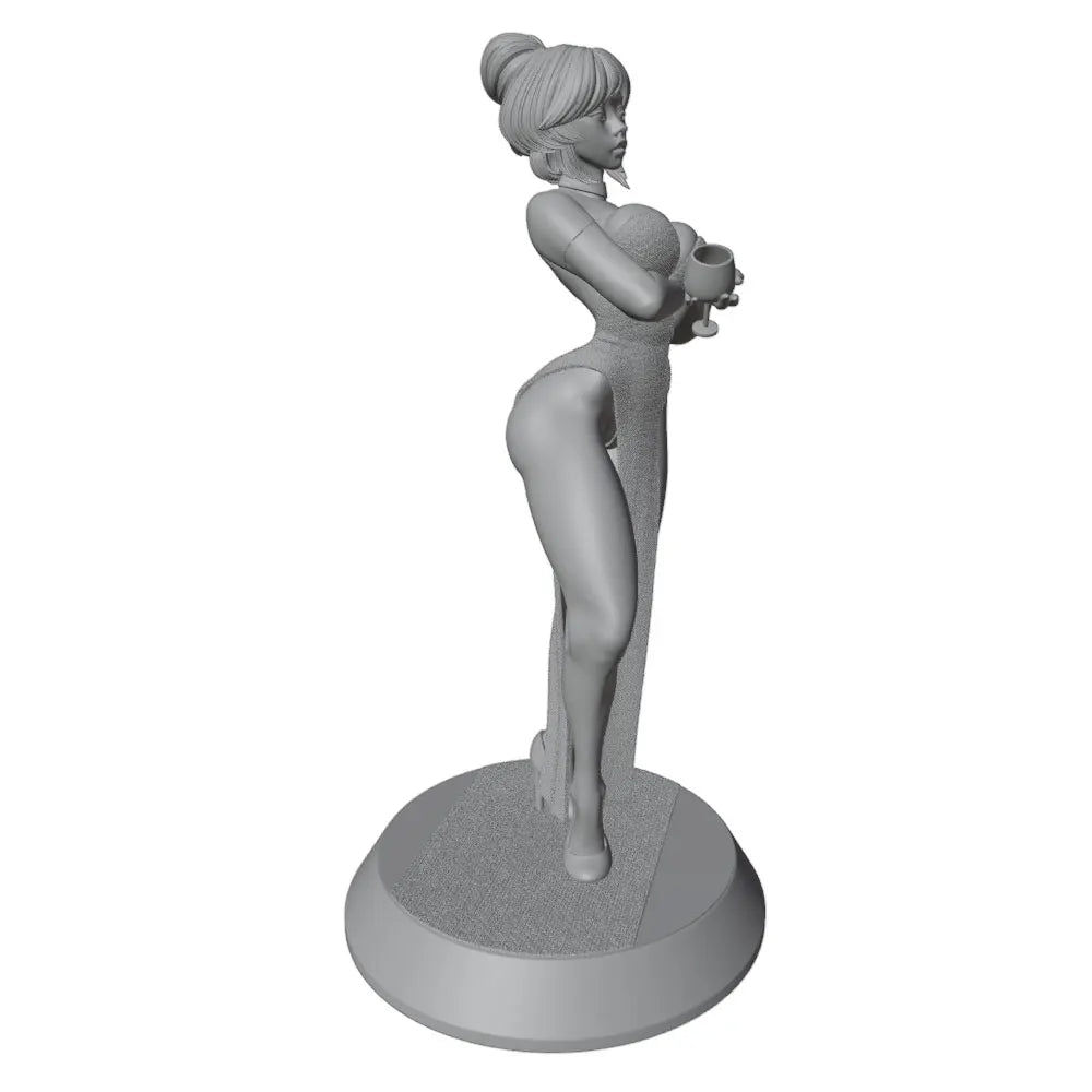 75mm Anime Pinup, Resin Model Figure Kit, Unassembled and Unpainted