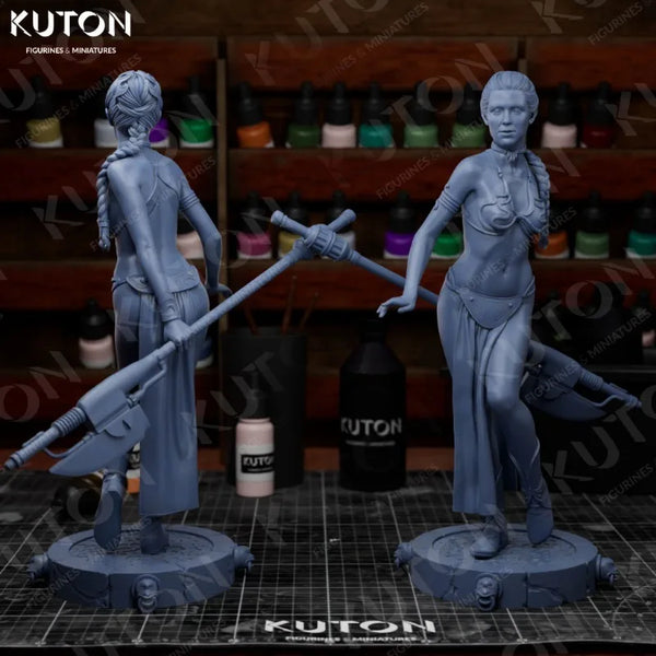 1/24 Female Warrior Princess, Resin Model Figure Kit, Fantasy Theme, Unassembled and Unpainted