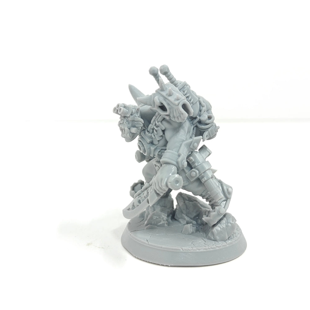 55mm Ork Warrior Fantasy Creatures, 3 Figures, Resin Model Figure Kit, Fantasy Theme, Unassembled and Unpainted