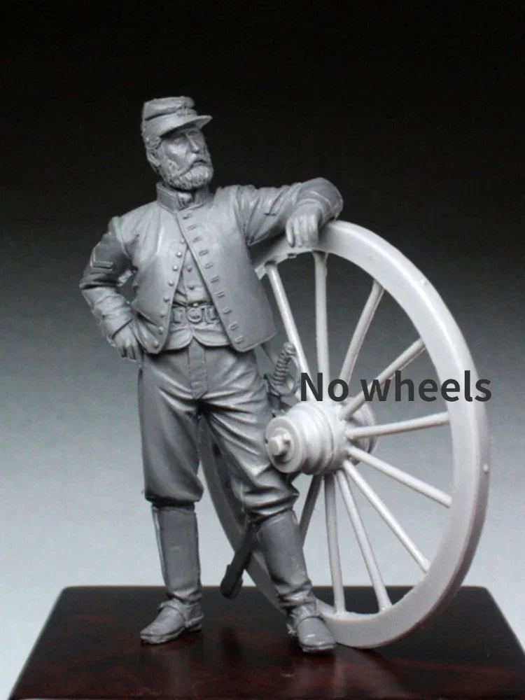 1/35 American Civil War Washington Artillery Soldier, Resin Model Figure Kit, Unassembled and Unpainted