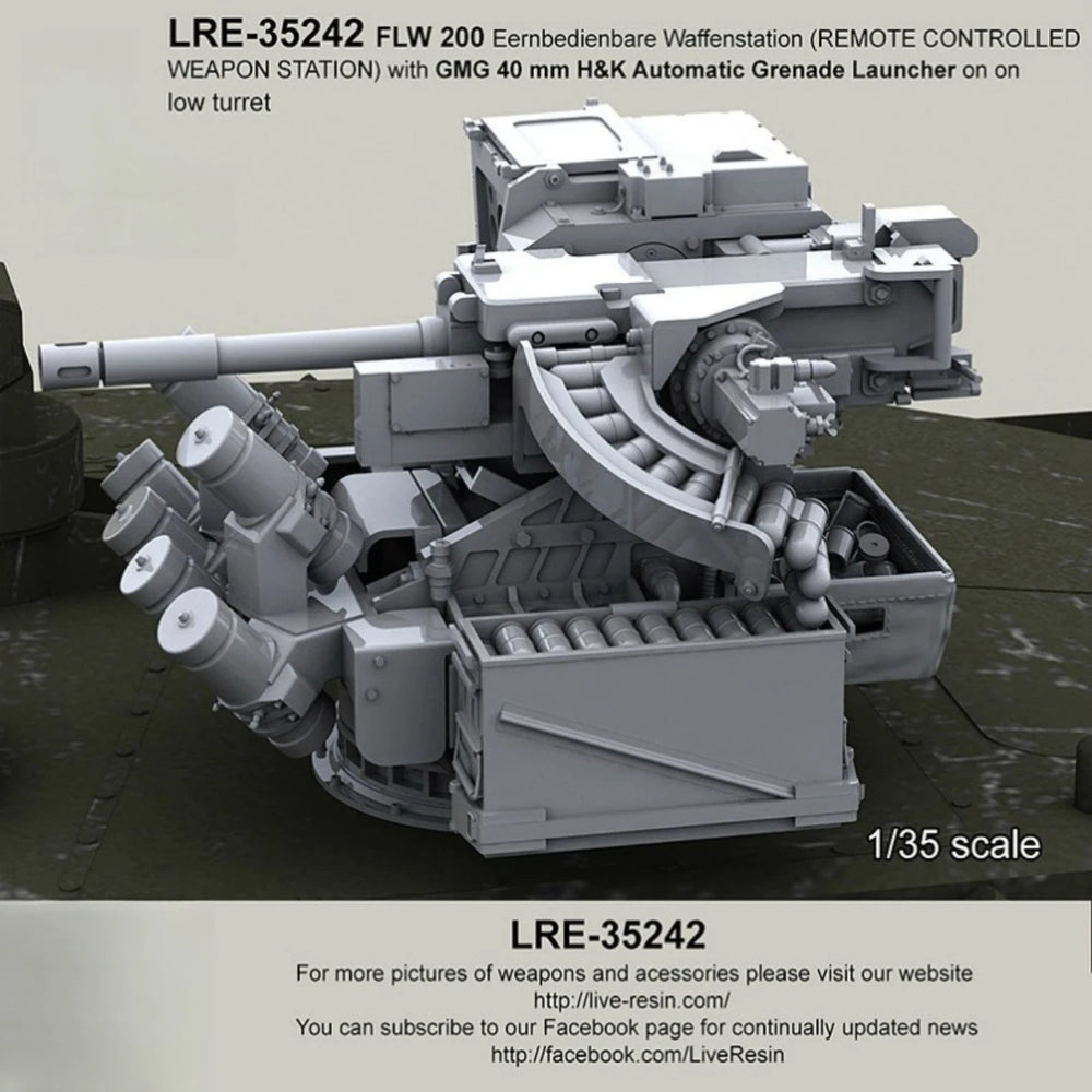 1/35 WWII German GMG Turret, Resin Model Vehicle Kit, Unassembled and Unpainted