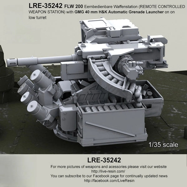 1/35 WWII German GMG Turret, Resin Model Vehicle Kit, Unassembled and Unpainted