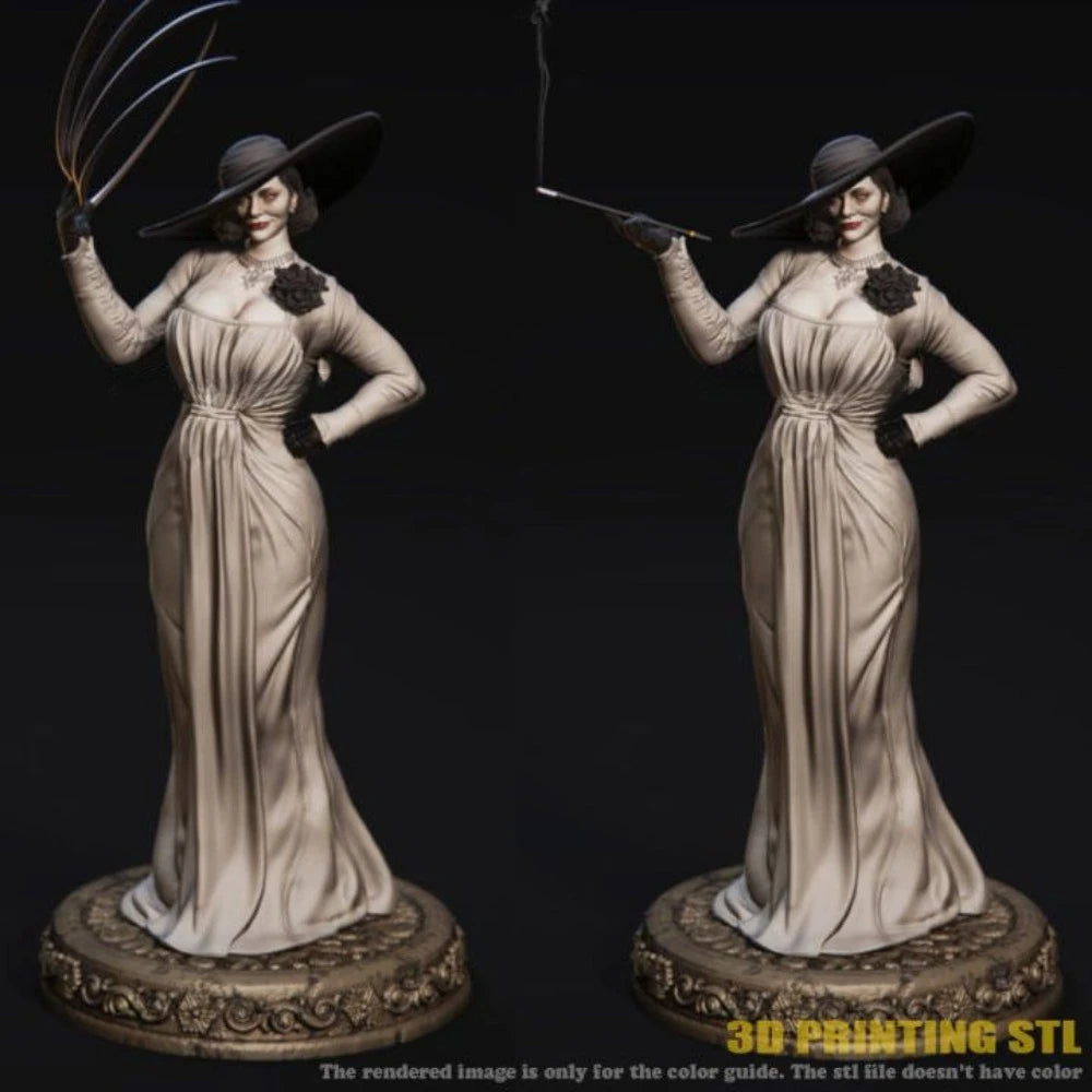 1/10 Alcina Dimitrescu, Resin Model Figure Kit, Fantasy Theme, Unassembled and Unpainted