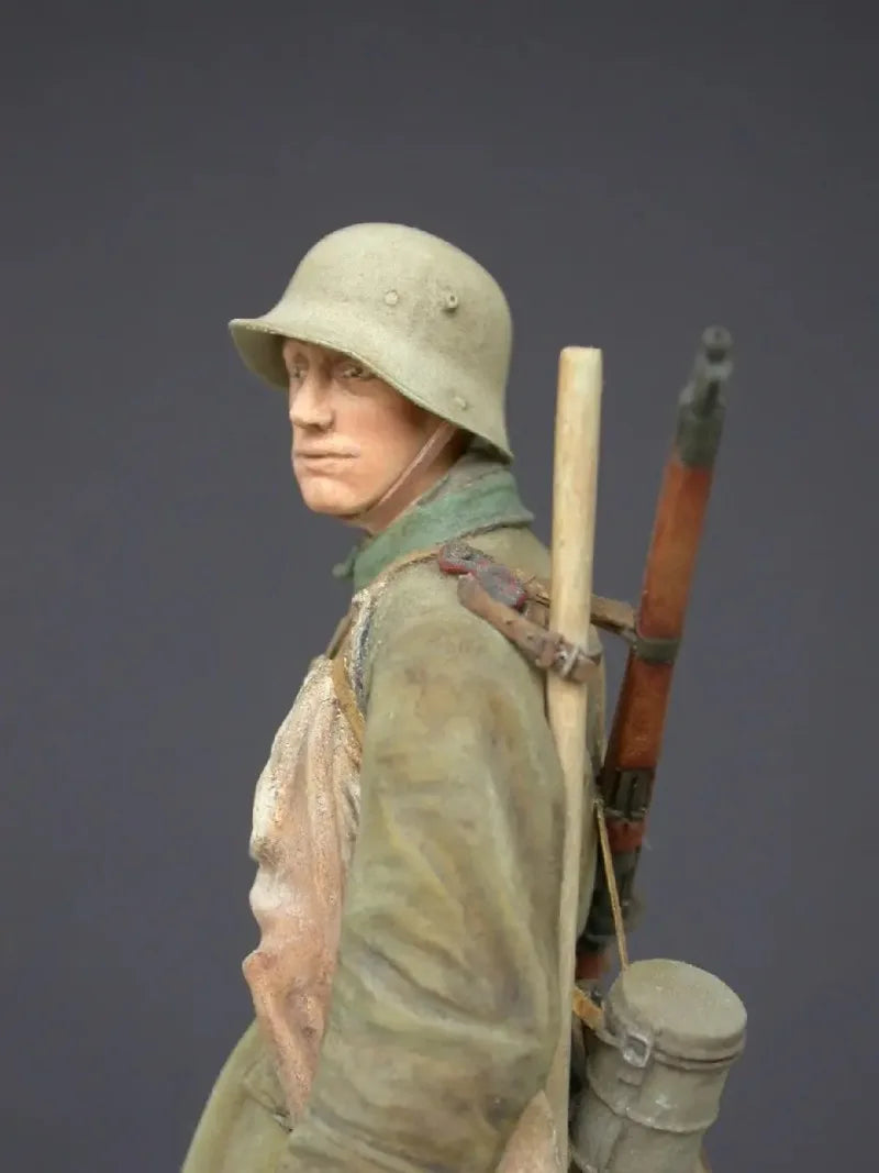 1/16 WWI German Imperial Soldier, Resin Model Figure Kit, Unassembled and Unpainted