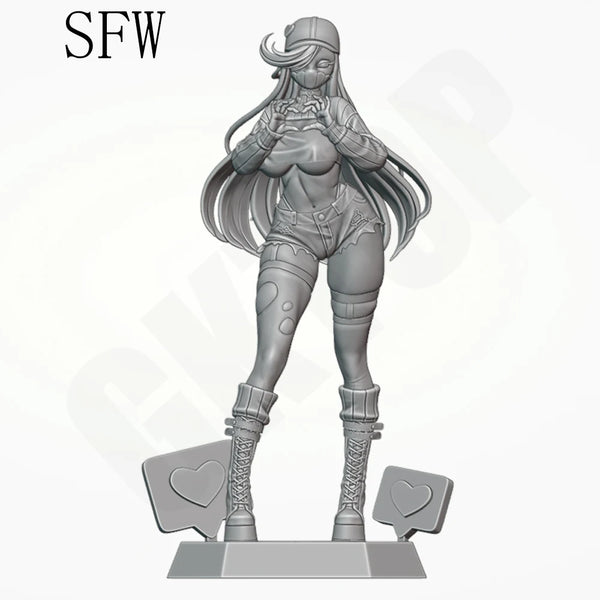 1/24 Female Warrior Adventure, Resin Model Figure Kit, Unassembled and Unpainted