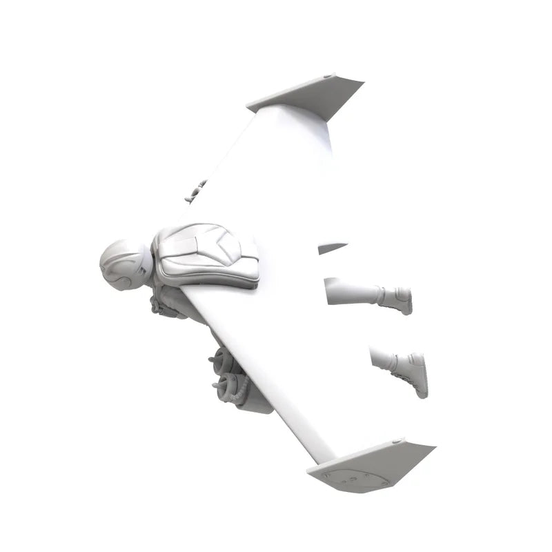 1/24 Female Flying Athlete, Resin Model Figure Kit, Sci-Fi Theme, Unassembled and Unpainted