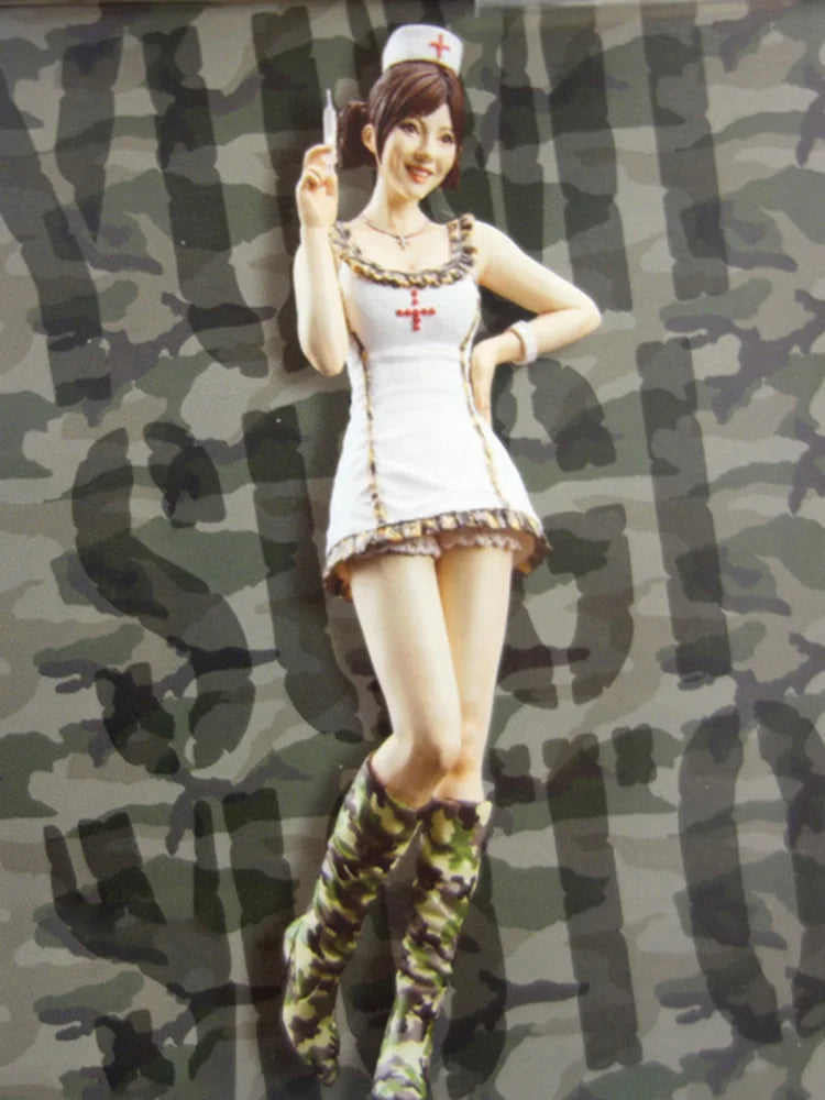 1/16 Female Nurse, Resin Model Figure Kit, Unassembled and Unpainted