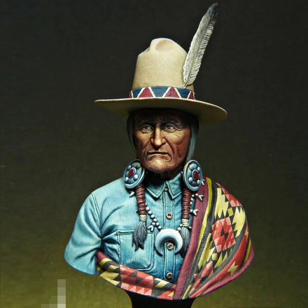 1/12 Modern Navajo Person, Resin Model Bust Kit, Unassembled and Unpainted