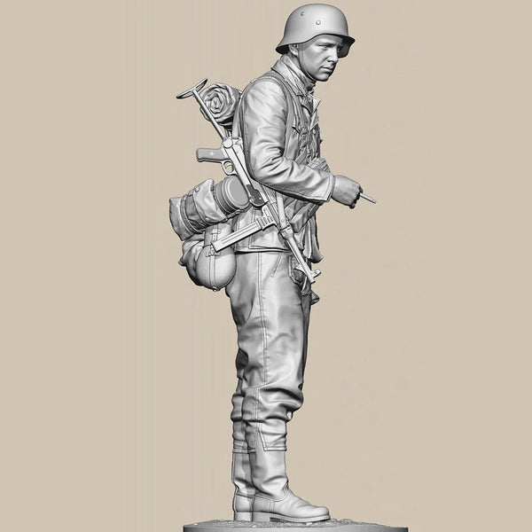 1/35 WWII German Soldier KG Hansen, Resin Model Figure Kit, Unassembled and Unpainted