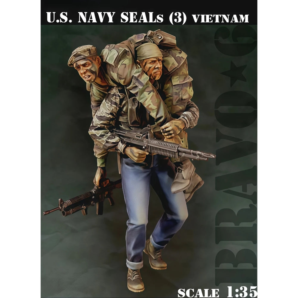 1/35 Vietnam War US Navy SEAL, Resin Model Figure Kit, Unassembled and Unpainted