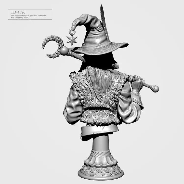 55mm Witches, 4 Figures, Resin Model Bust Kit, Fantasy Theme, Unassembled and Unpainted