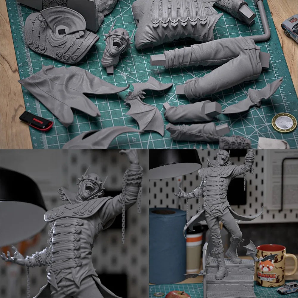 Gothic Laughing Bat, Resin Model Figure Kit, Fantasy Theme, Unassembled and Unpainted