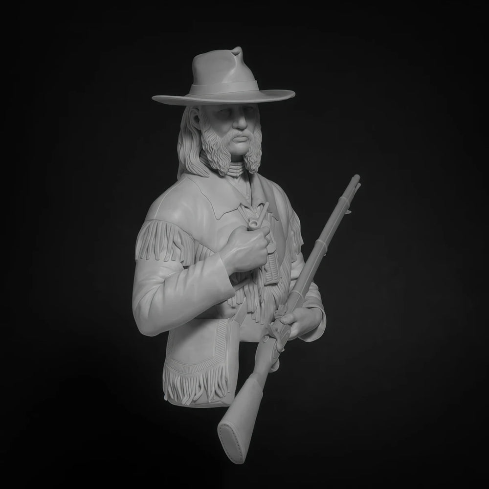 1/10 American Civil War Frontier Rifleman, Resin Model Figure Kit, Unassembled and Unpainted