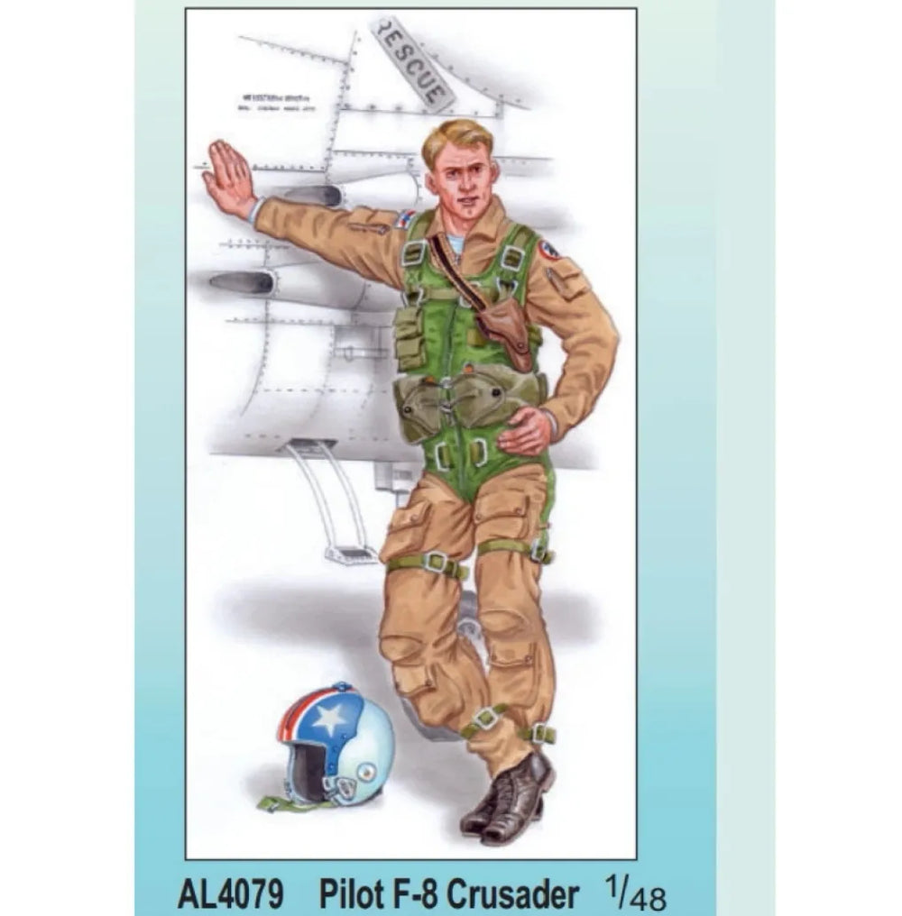 1/48 WWII Pilot, Resin Model Figure Kit, Unassembled and Unpainted