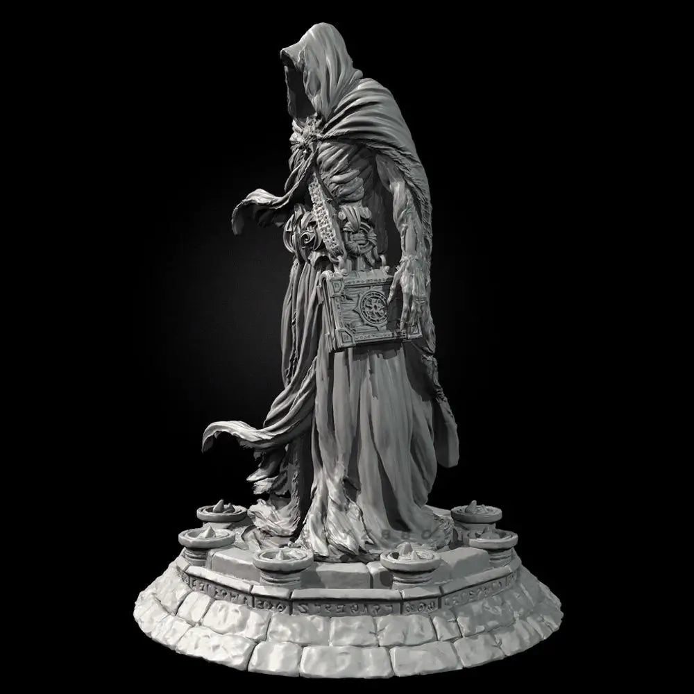 50mm Undead Sorcerer, Resin Model Figure Kit, Fantasy Theme, Unassembled and Unpainted