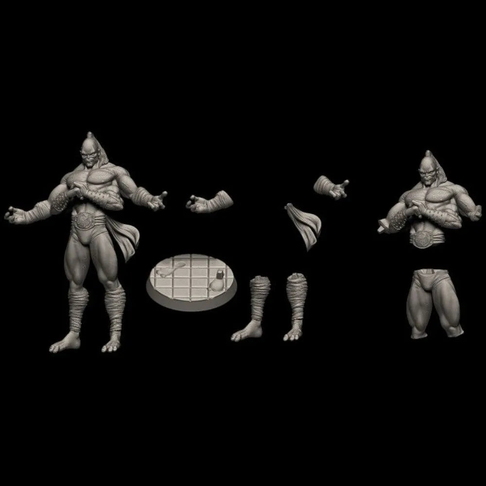 Hatchet Man Barbarian Warrior, Resin Model Figure Kit, Fantasy Theme, Unassembled and Unpainted