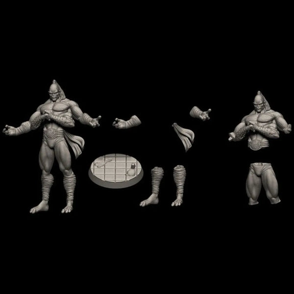 Hatchet Man Barbarian Warrior, Resin Model Figure Kit, Fantasy Theme, Unassembled and Unpainted