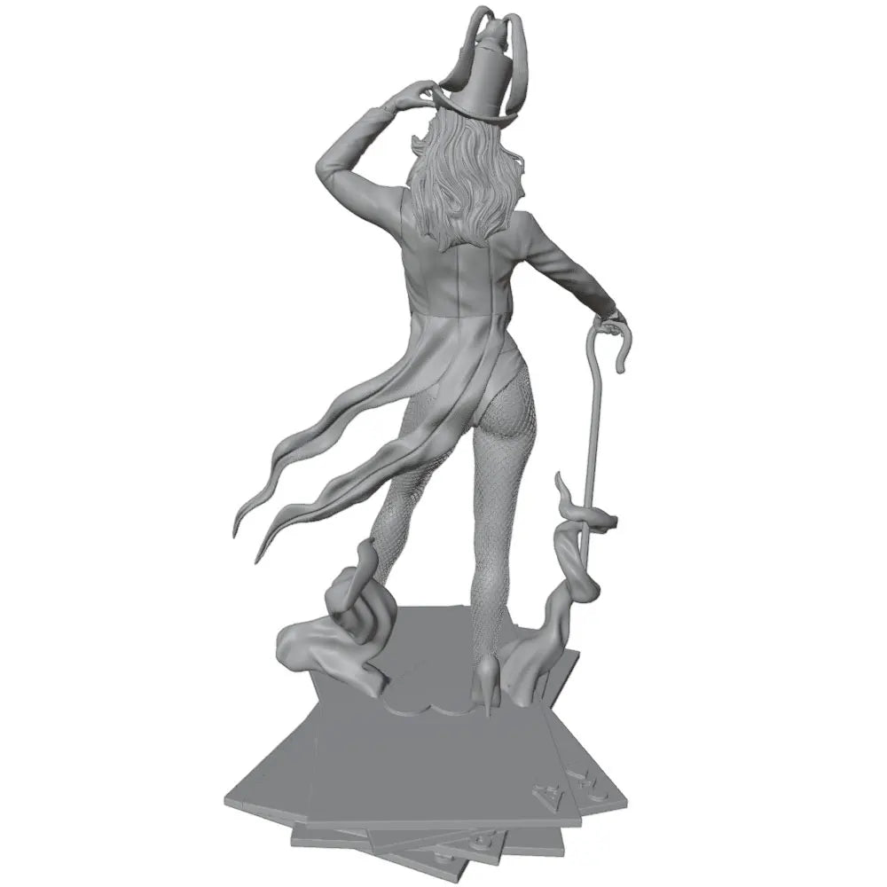 1/24 Pinup Female Magician, Resin Model Figure Kit, Unassembled and Unpainted