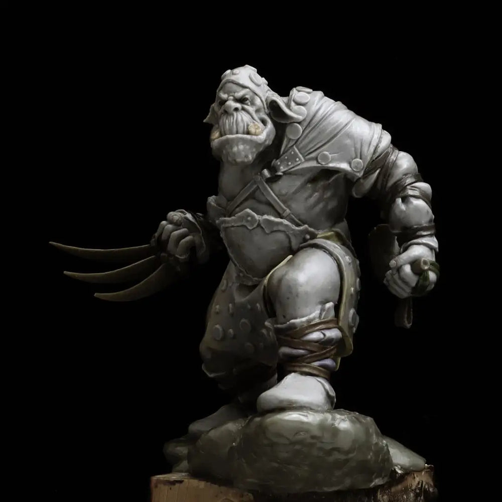 Grimdark Warrior, Resin Model Bust Kit, Fantasy Theme, Unassembled and Unpainted