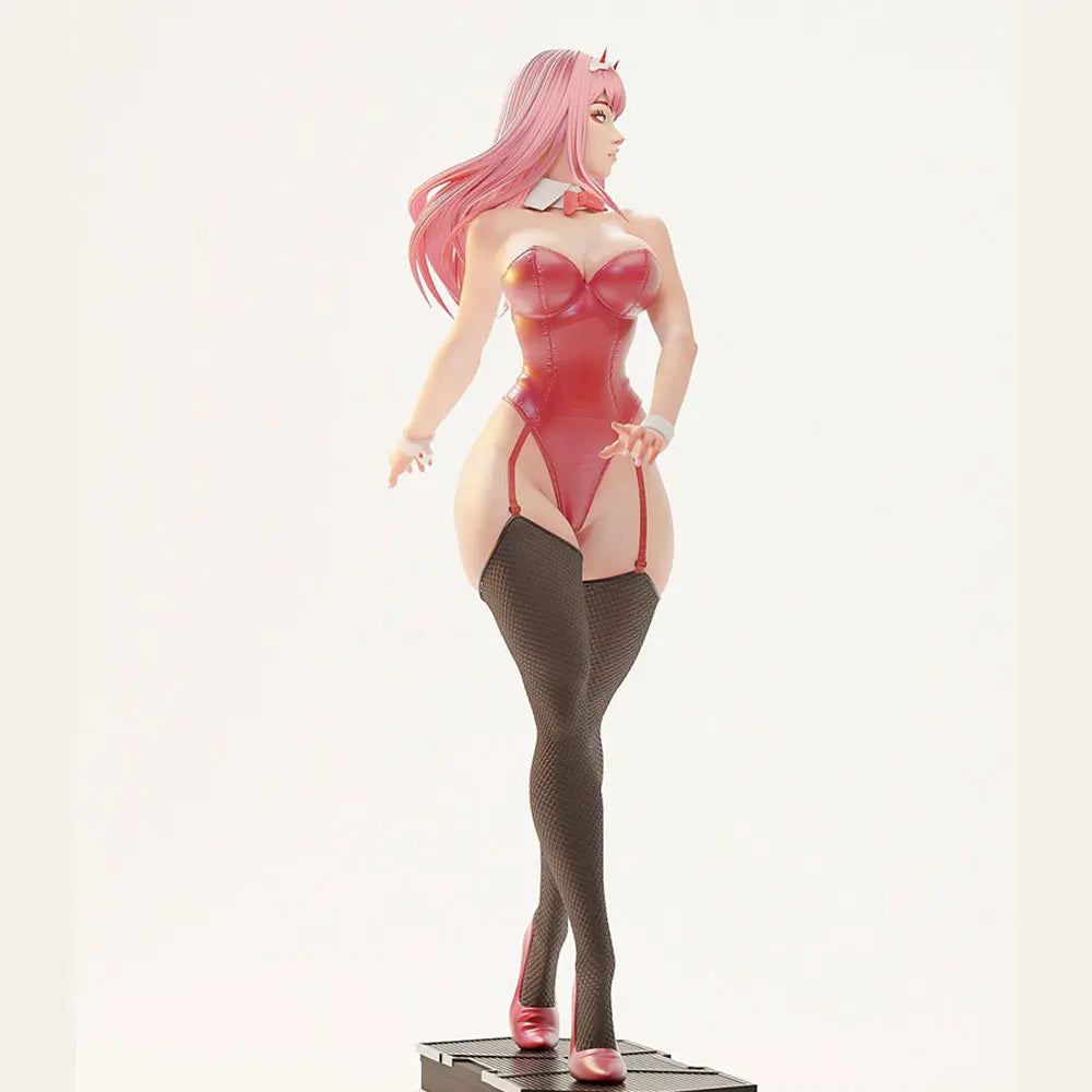 1/24 Demon Succubus with Curved Horns, Resin Model Figure Kit, Unassembled and Unpainted
