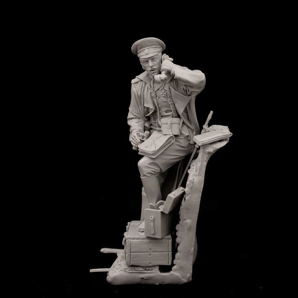 75mm Cold War Soviet Officer, Resin Model Figure Kit, Unassembled and Unpainted