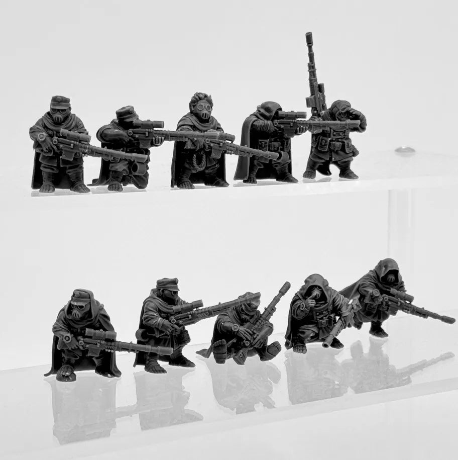 28mm Grim Guard Skulldarts, 35 Figures, Resin Model Figure Kit, Sci-Fi Theme, Unassembled and Unpainted