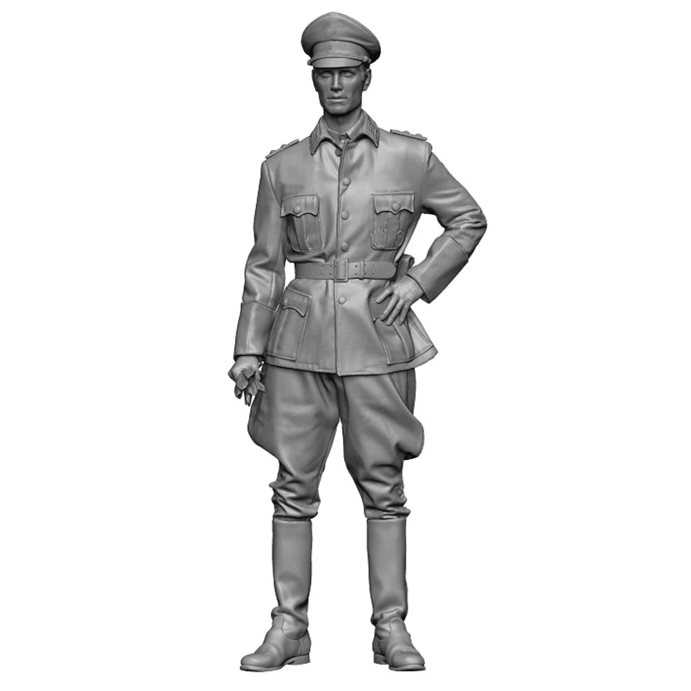 1/35 WWI European Officer, Resin Model Figure Kit, Unassembled and Unpainted