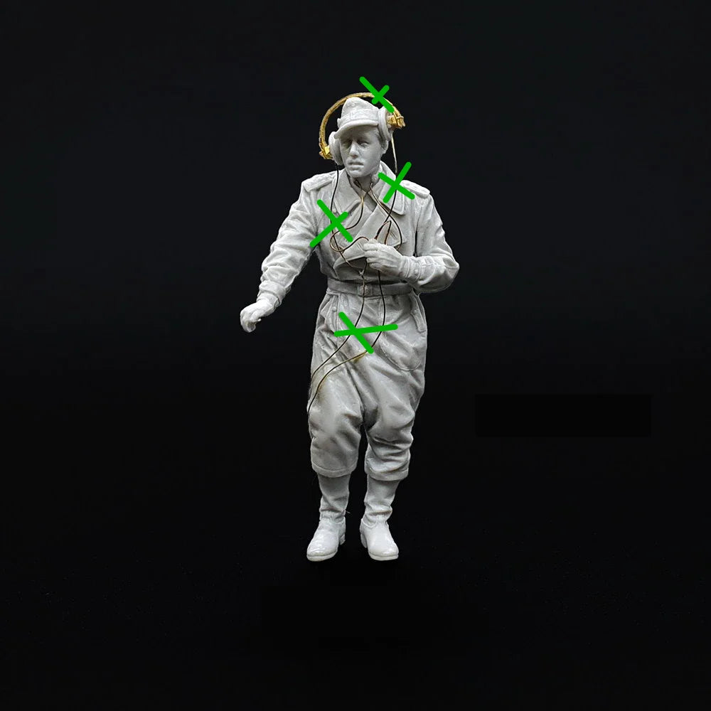 WWII German Tank Crew Figure — 1/35 Resin Figure