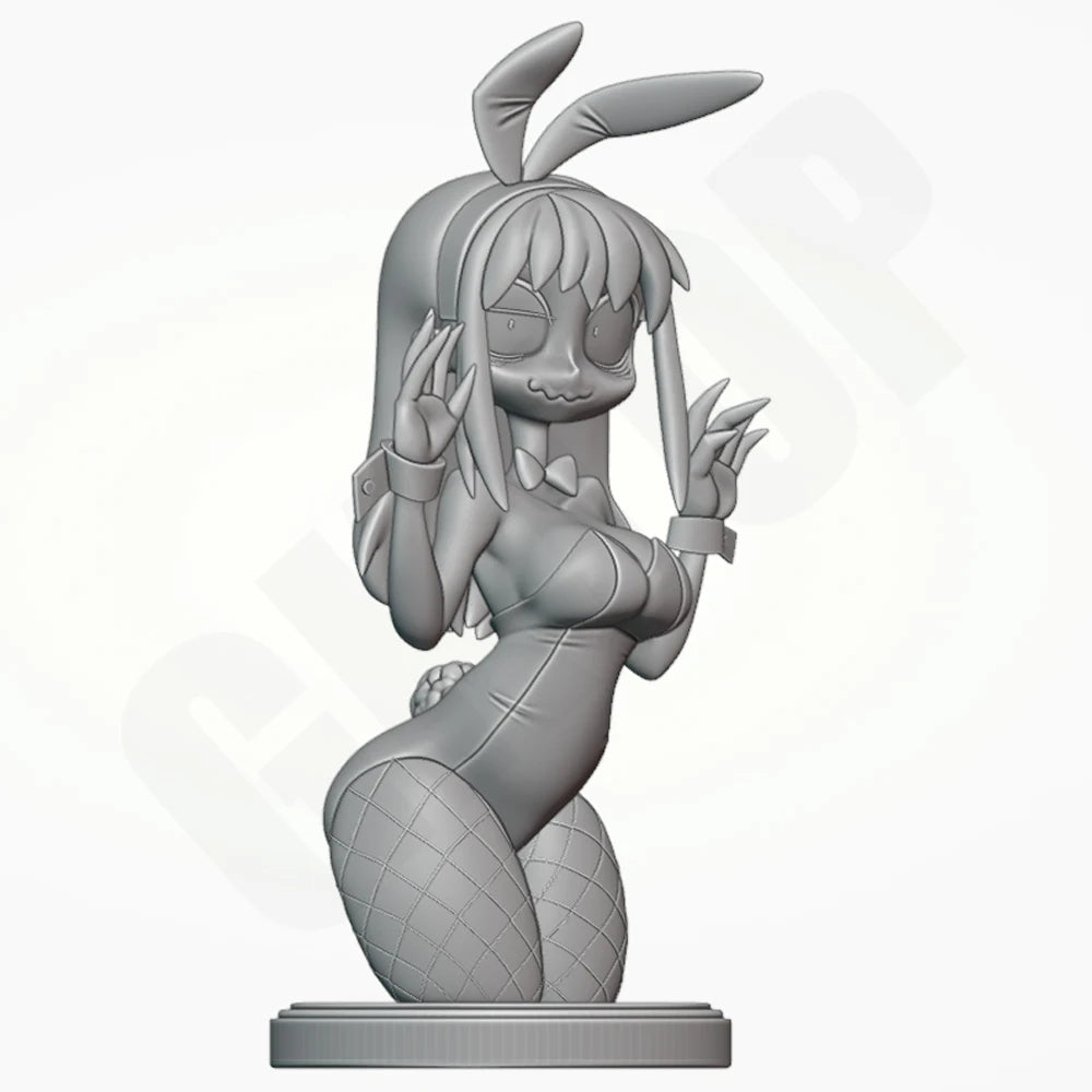 1/24 Bunny Girl, 2 Figures, Resin Model Bust Kit, Anime Theme, Unassembled and Unpainted