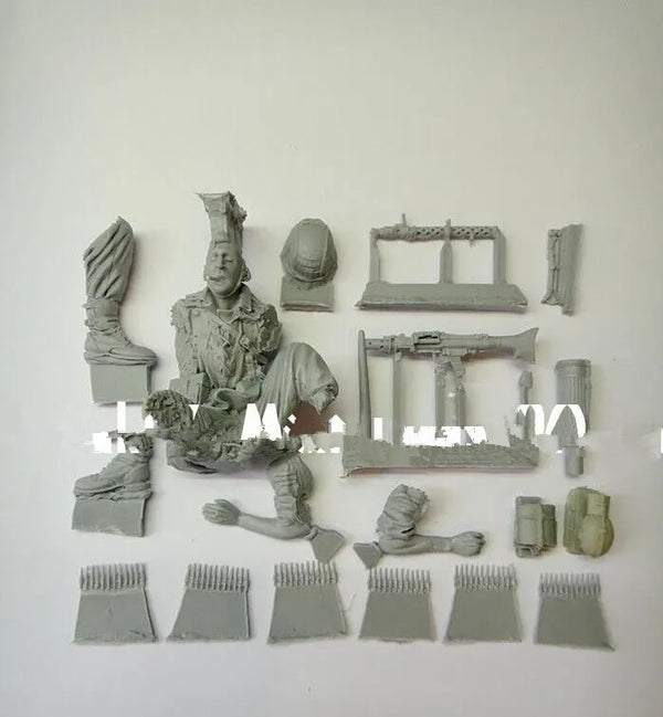 1/16 Modern Tactical Infantry with Assault Rifles, Resin Model Figure Kit, Unassembled and Unpainted
