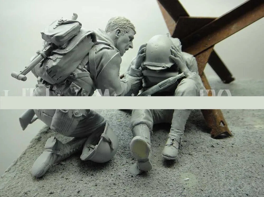 1/16 Modern Military Infantry Soldiers, 3 Figures, Resin Model Figure Kit, Unassembled and Unpainted