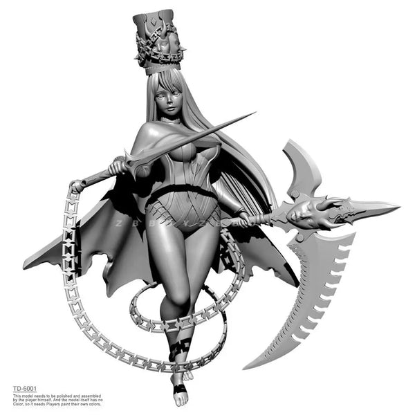 50mm Female Fantasy Warrior Sorceress, Resin Model Figure Kit, Fantasy Theme, Unassembled and Unpainted
