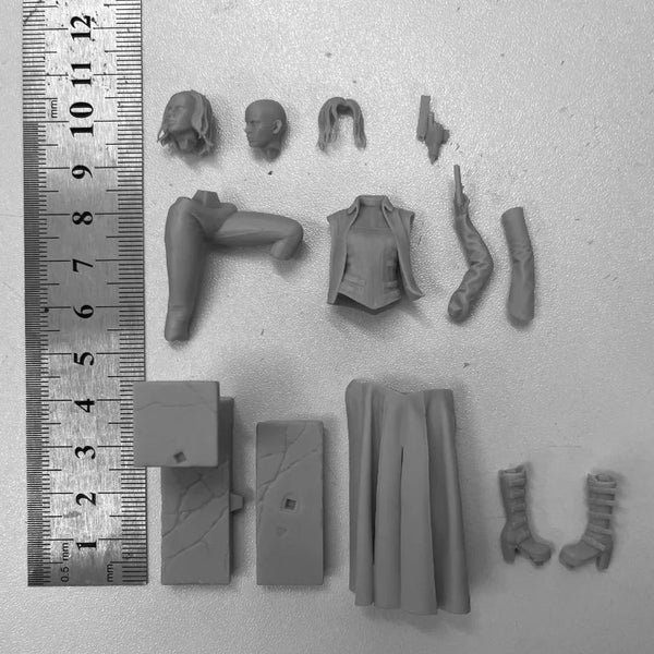 1/24 Selene Vampire Fighter, Resin Model Figure Kit, Fantasy Theme, Unassembled and Unpainted