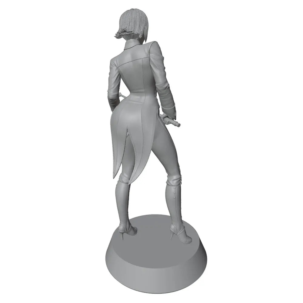 1/24 Female Warrior Pin-up, Resin Model Figure Kit, Unassembled and Unpainted