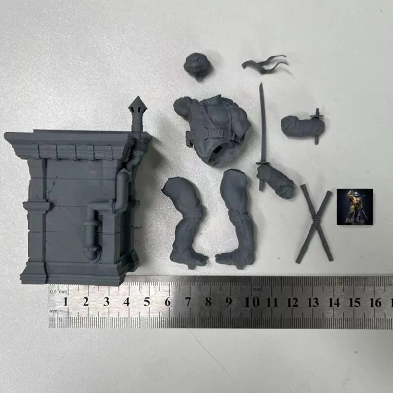 1/24 Orc Warrior, 4 Figures, Resin Model Figure Kit, Fantasy Theme, Unassembled and Unpainted