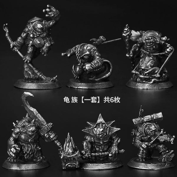 32mm Tribal Warriors, 3 Figures, Resin Model Figure Kit, Fantasy Theme, Unassembled and Unpainted